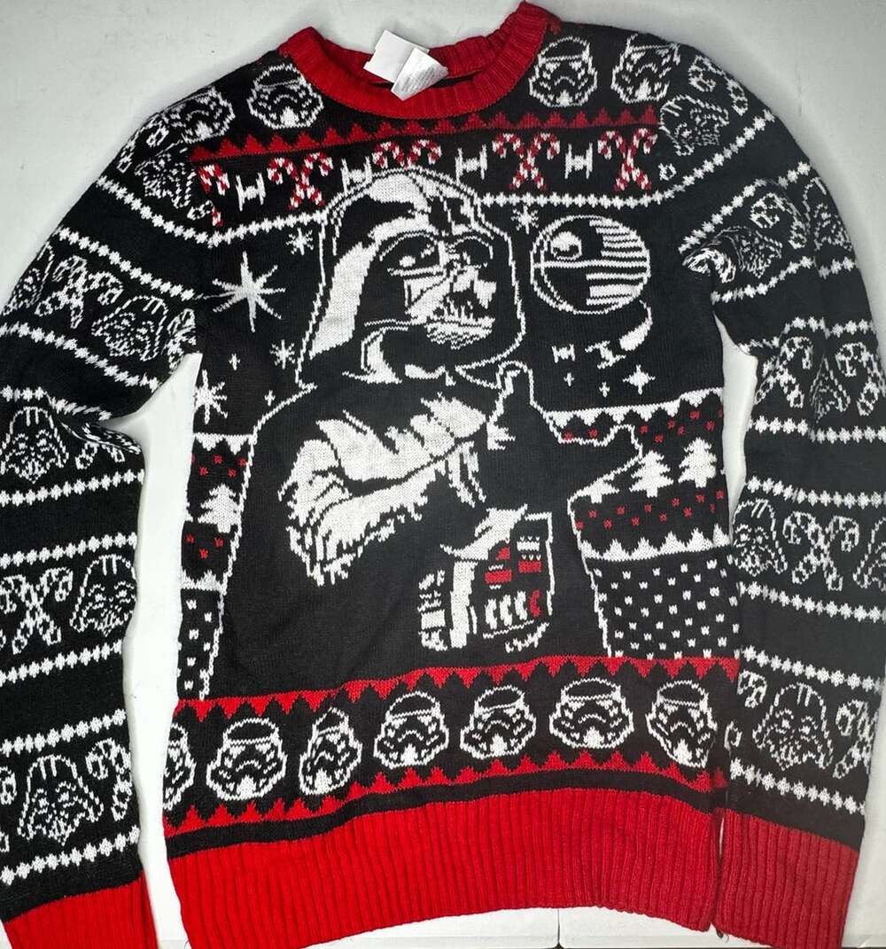 Star Wars Darth Vader Christmas Sweater Size S (34-36) Black